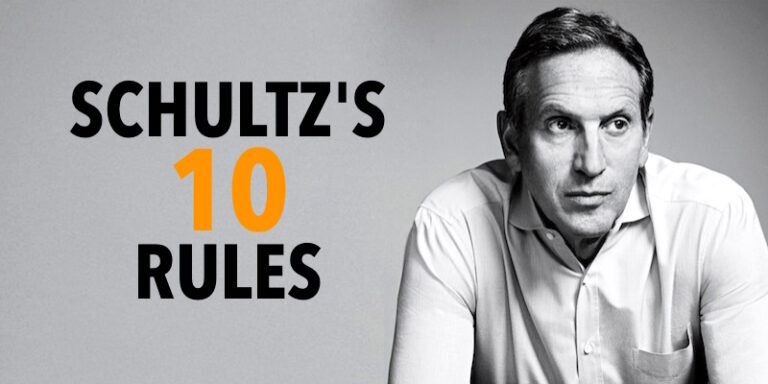 10 Success Lessons From Howard Schultz – “Starbucks CEO And Billionaire” For Entrepreneurs