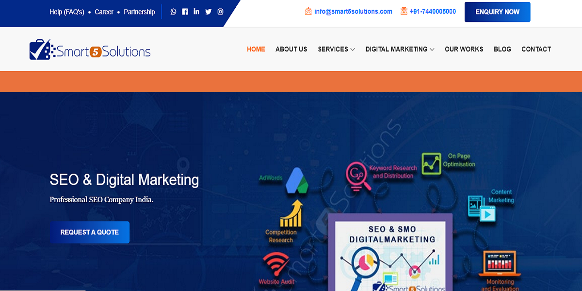 Smart 5 Solutions Best Digital Marketing Agencies In Bhubaneshwar