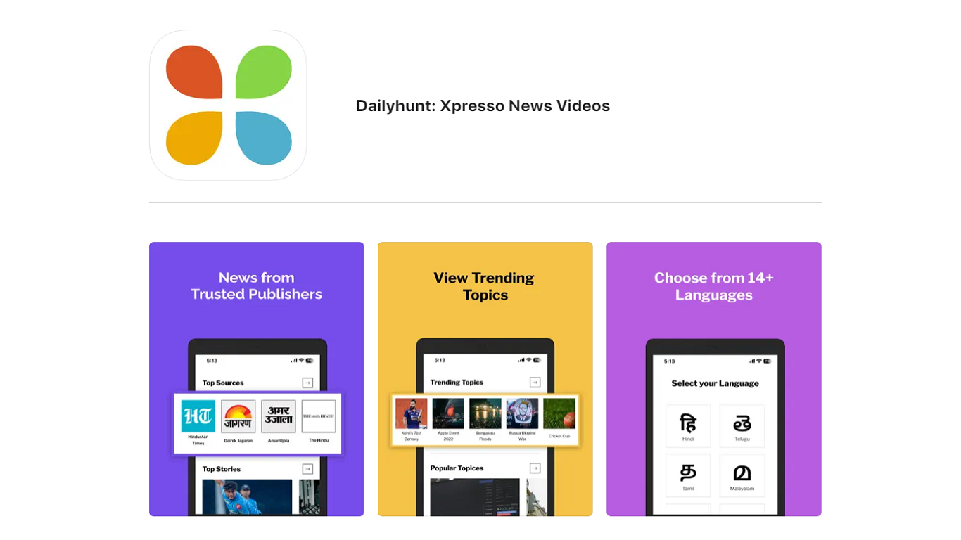 Daily Hunt Best News App In India  For IOS And Android Users