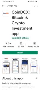 Download And Install The CoinDCX App