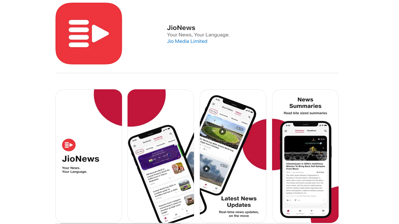 Jio News Best News App In India
