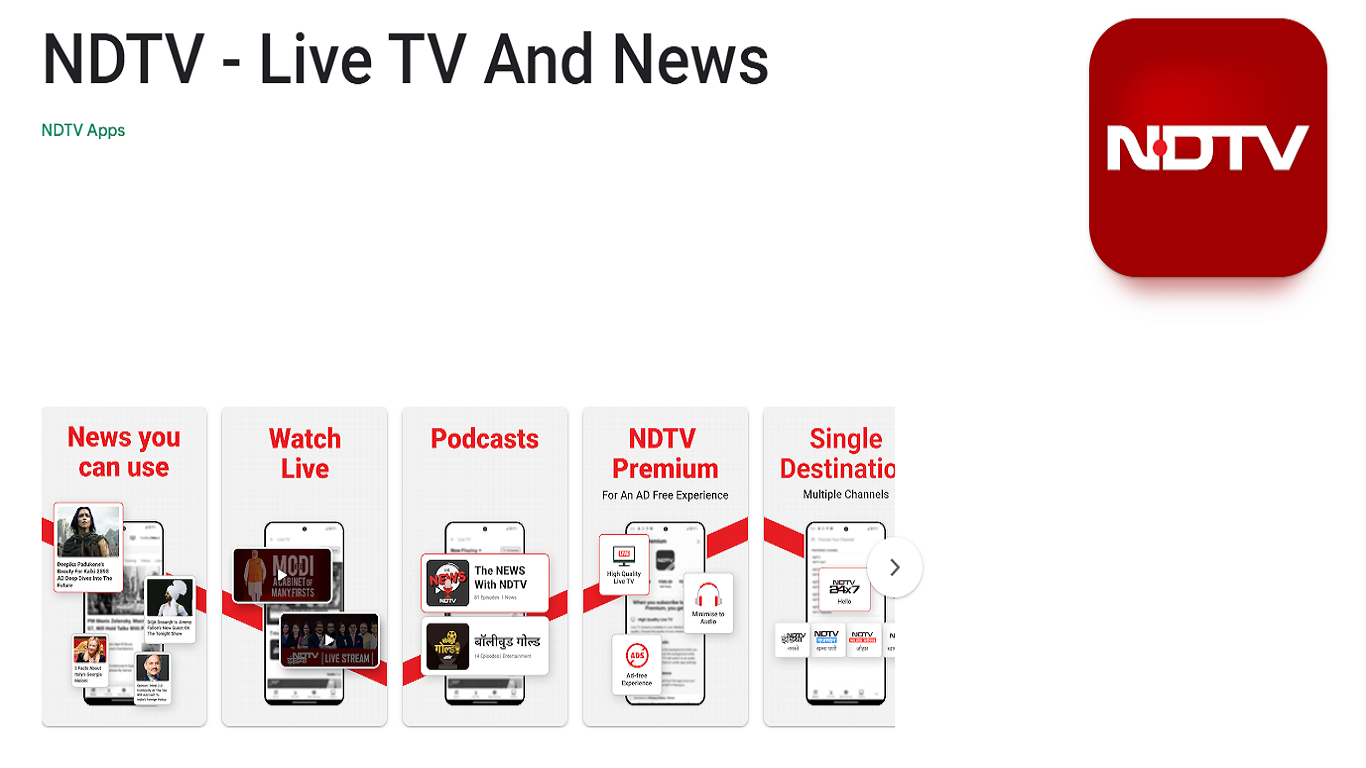 NDTV Best News App In India For IOS And Android